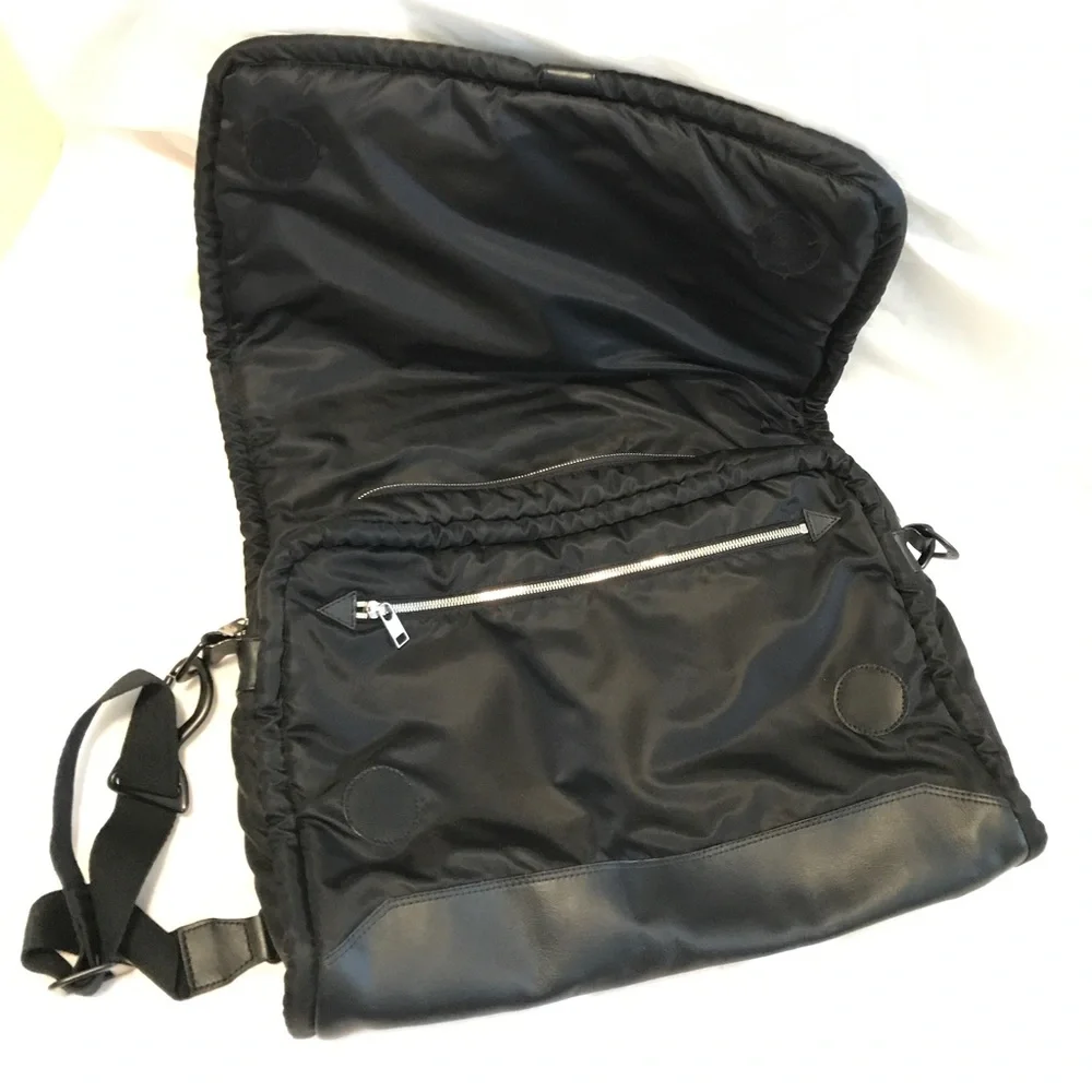 Y-3 Yohji Yamamoto + Adidas Black Messenger Bag